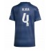 Real Madrid David Alaba #4 Bortedrakt Dame 2025-26 Korte ermer